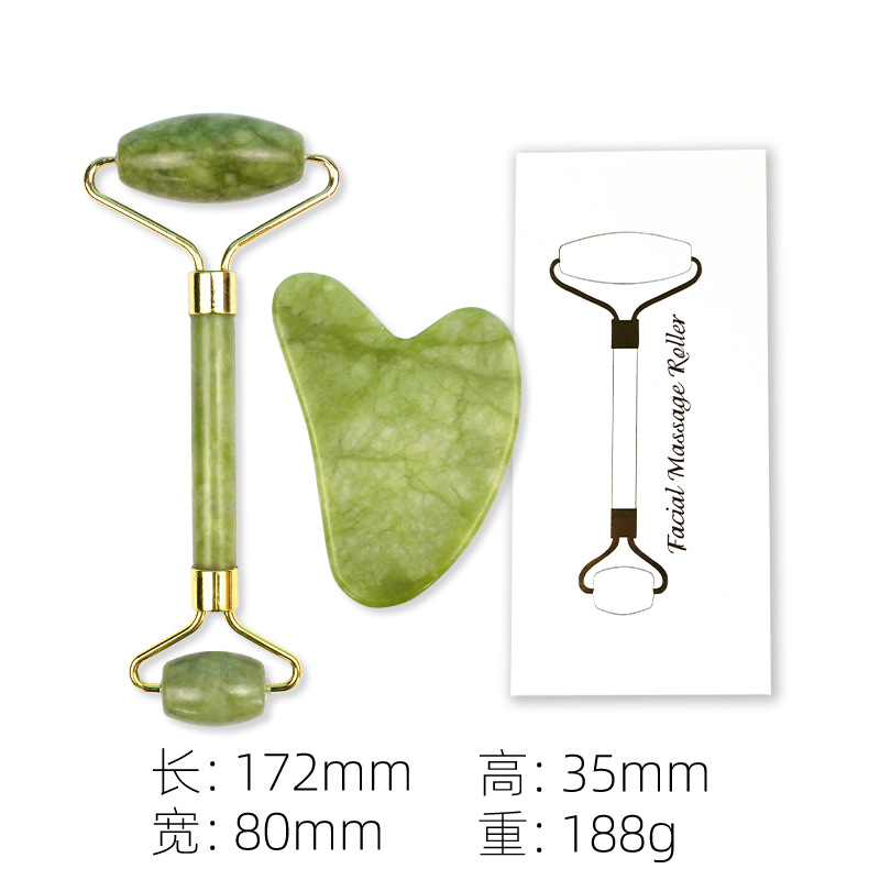 Jade Roller & Gua Sha – Facial Massage & Skincare Tool