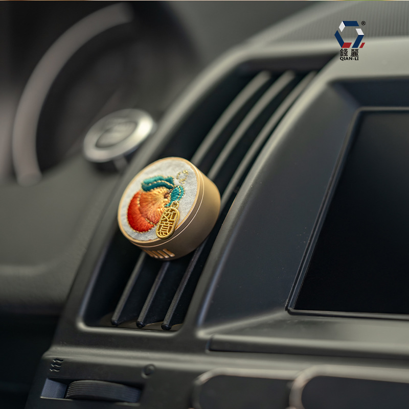 Car Fragrance Sachet – Embroidered Vehicle Air Vent Charm - Image 4