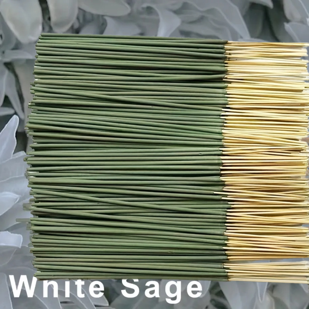 22cm Sage Bamboo Incense Sticks – Natural Aromatherapy - Image 3